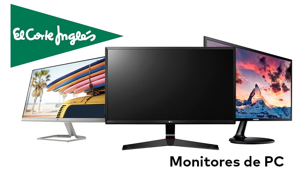 Monitores MSI, HP Samsung o LG en oferta en El Corte Inglés con entrega en un día o recogida Click&Car