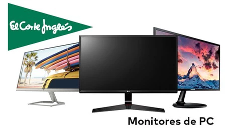 Monitores MSI, HP Samsung o LG en oferta en El Corte Inglés con entrega en un día o recogida Click&Car