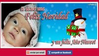 Postales navideñas con la foto del bebé
