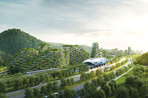 Esta ciudad ecológica en China está completamente cubierta de árboles