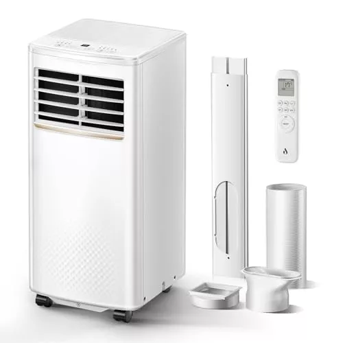 Aire acondicionado portátil 4 en 1, 9000 BTU, aire acondicionado portátil con refrigeración