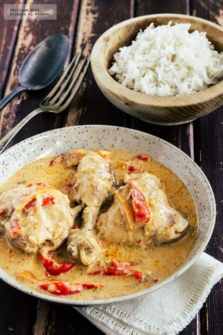 Pollo al coco estilo tailandés. Receta