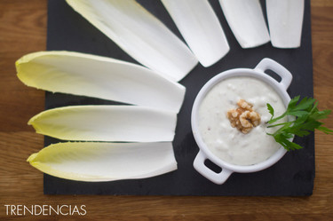 Dip de queso azul y nueces. Receta