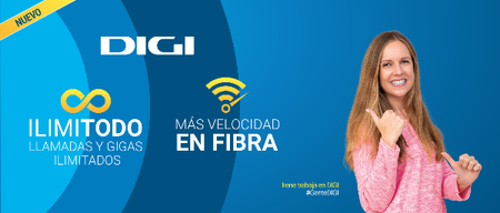 Digi lanza datos ilimitados para el móvil y lleva su fibra hasta un giga sin aumento de precio