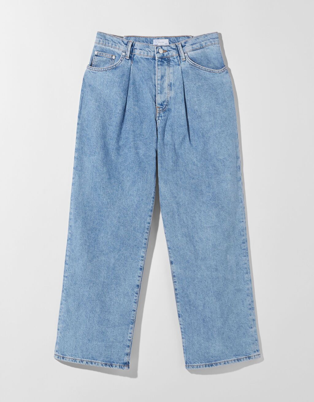 Jeans extreme baggy con pliegues