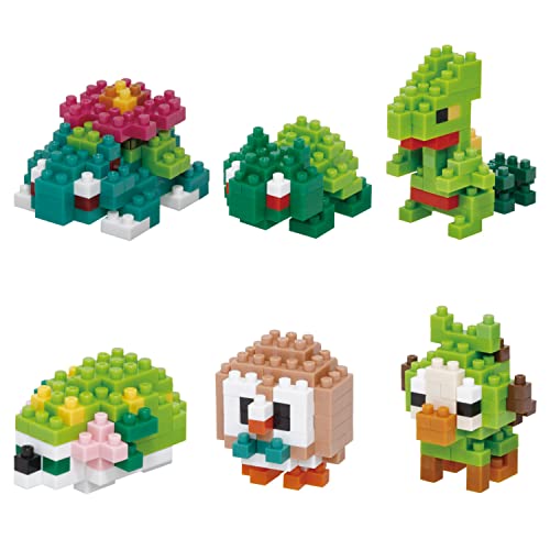 nanoblock - Juego de césped Tipo Pokemon 1, Serie mininano