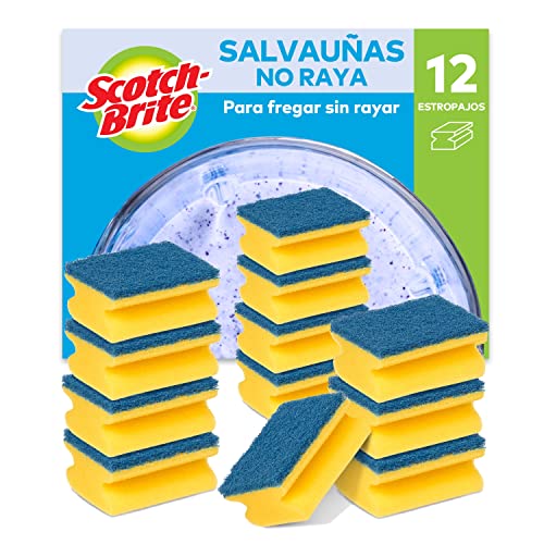 Pack x12 Estropajos Scotch-Brite para fregar sin rayar