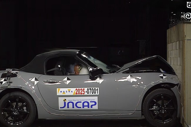 Mazda MX-5 prueba de choque