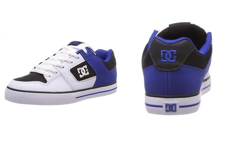 Por 35,95 euros tenemos estas zapatillas DC Shoes Pure en blanco y azul en Amazon