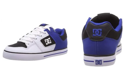 Por 35,95 euros tenemos estas  zapatillas DC Shoes Pure en blanco y azul en Amazon 