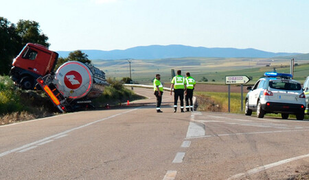 Efecto tijera camión articulado