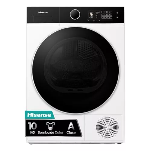 Hisense DH5I104BWAB - Secadora bomba de calor, capacidad 10 Kg