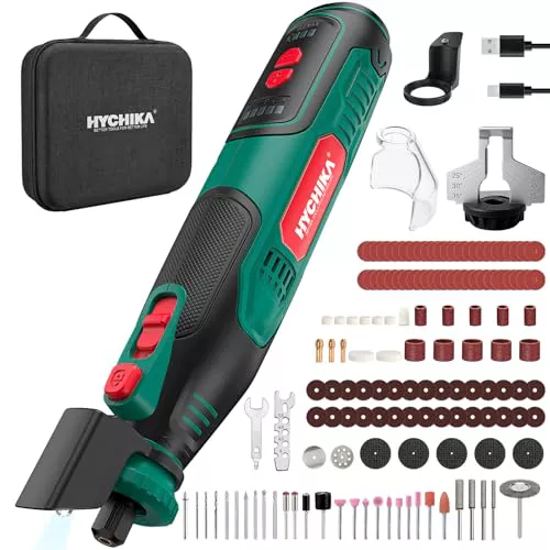 HYCHIKA Herramienta rotativa inalámbrica 8V 2,0Ah batería, 5 velocidades