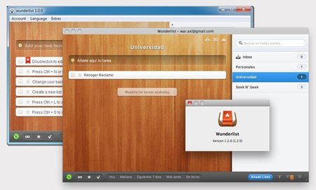 Wunderlist, gestor de tareas multiplataforma