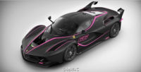 ¿Pedirías tu Ferrari FXX K así, en negro y rosa? 