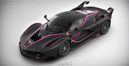 ¿Pedirías tu Ferrari FXX K así, en negro y rosa?