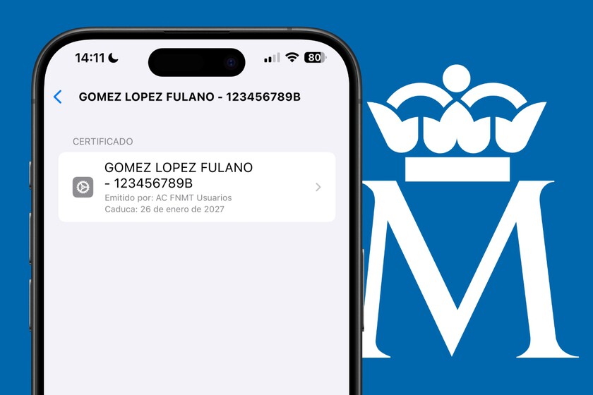 ¿En qué carpeta del iPhone se debe guardar el Certificado Digital de la FNMT?