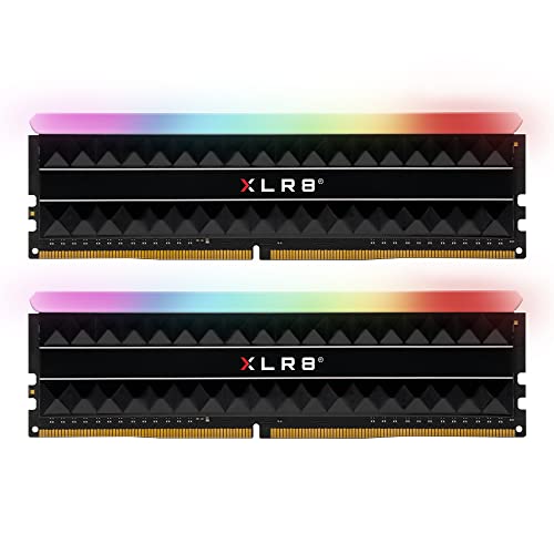 PNY XLR8 Gaming Rev RGB 16GB (2x8GB) DDR4 3600MHz (PC4-28800) CL18 1.35V Módulo de Memoria Dual (DIMM), Black