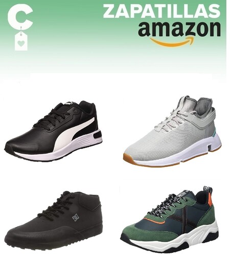 Chollos en tallas sueltas de zapatillas Puma, Munich o DC Shoes por menos de 40 euros en Amazon