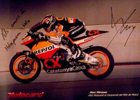 Póster firmado Marc Márquez para Motorpasión Moto