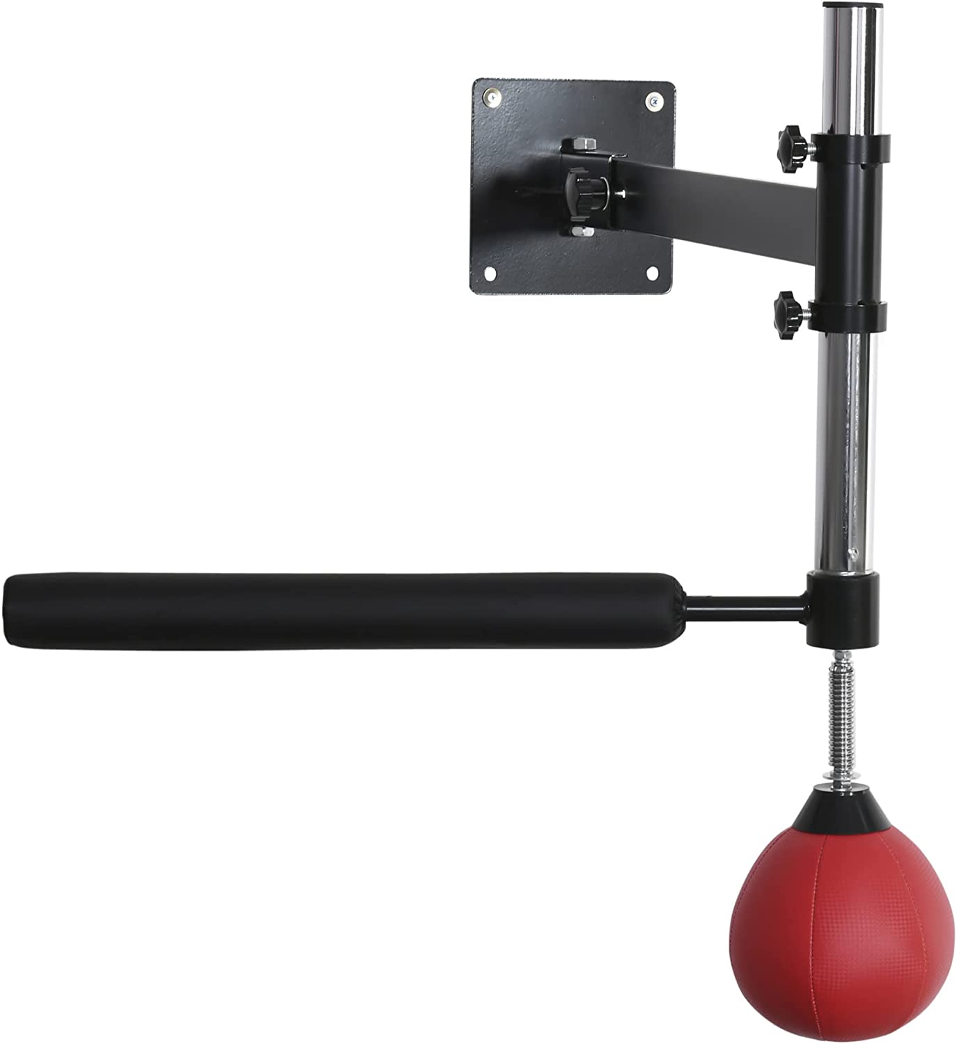 Bola de Velocidad de Boxeo Montado en Pared Altura Ajustable con Barra Giratoria