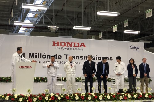 Honda celebra 1 millón de transmisiones producidas en su planta de Celaya, Guanajuato 