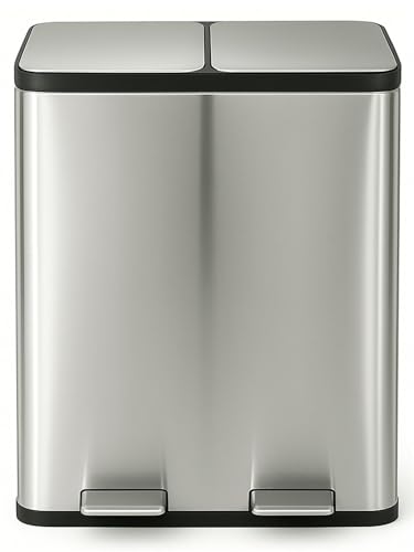 JARDIN202 - Cubo de Basura de Metal con Pedal