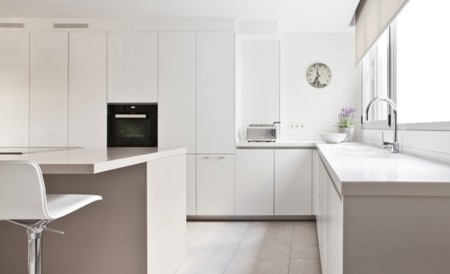 Una buena idea: separar la cocina del salón con una estructura de ... Cocina separada salon cristal