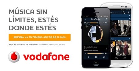 Vodafone se alía con Napster ofreciendo música sin límites por siete euros al mes