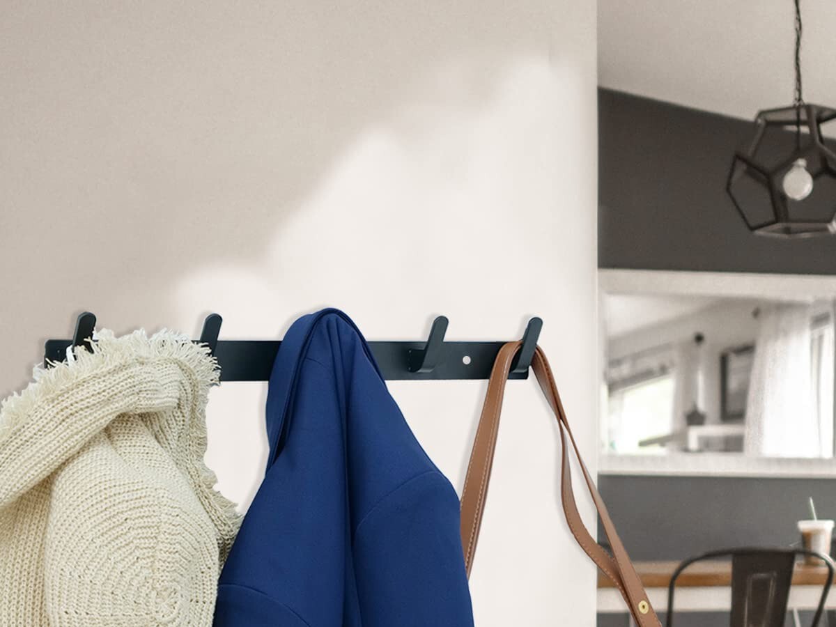 🧥 4 Ganchos Sobre Puerta – Organizador De Ropa, Toallas Y Plancha (Pack Multiusos)