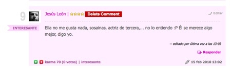 comentario editado