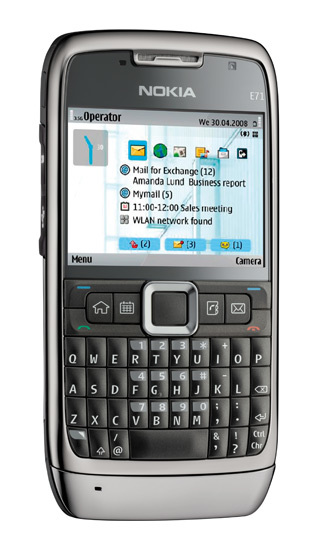 Nokia E71, Nokia 7310 Supernova y Sony Ericsson T303 con Movistar