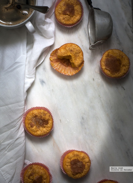 Magdalenas de calabaza. Receta con y sin Thermomix