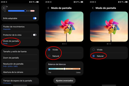 Configuracion Pantalla 2