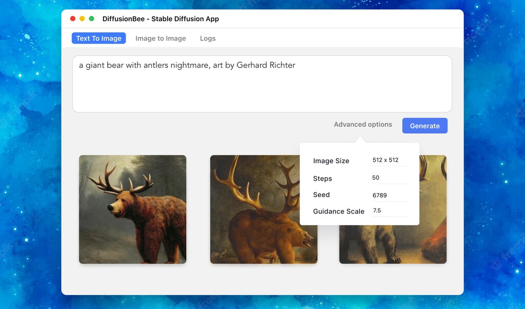 Esta app genera imágenes a partir de texto en Mac gratis como si se tratara de DALL-E 2 gracias a Stable Difussion