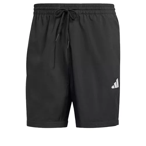 adidas Hombre Essentials Small Logo Chelsea Shorts, Black/White, M