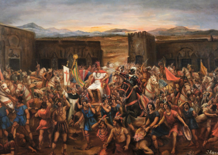 La Captura De Atahualpa Juan Lepiani 1920s