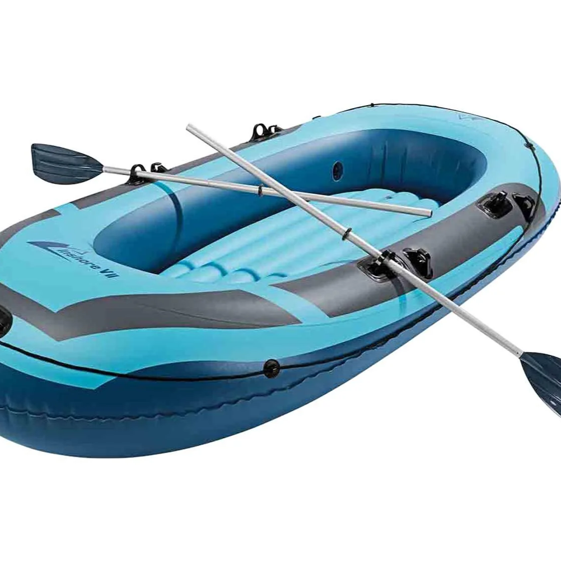 Barca hinchable con 3 cámaras de aire para 2 personas
