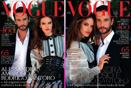 Vaya par de guapos guapísimos Alessandra Ambrosio y Rodrigo Santoro en Vogue