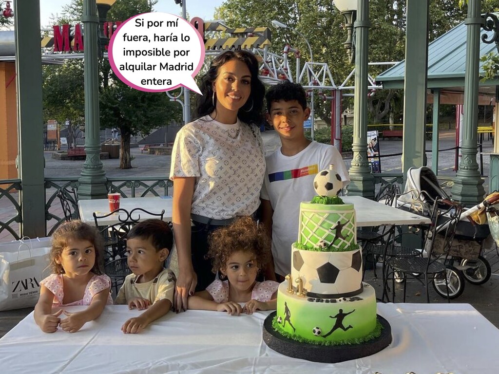 Georgina Rodríguez alquila el parque de atracciones de Madrid para que Cristiano Jr no tenga que esperar colas por su cumpleaños