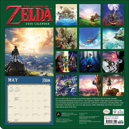 Calendario Zelda 2026