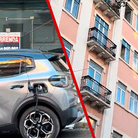 Vive en un cuarto piso y no tiene garaje, pero ha decidido cargar su coche eléctrico en casa de la forma más surrealista posible
