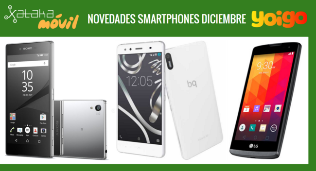 Novedades Smartphones Yoigo Diciembre