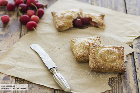 Empanadillas de cereza. Receta