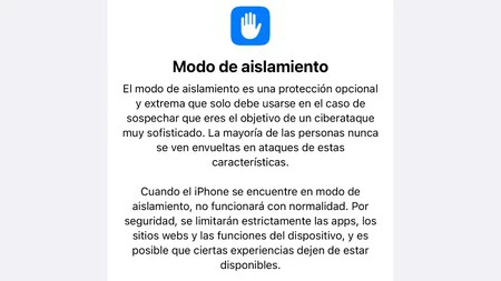 Aislamiento Ios 16