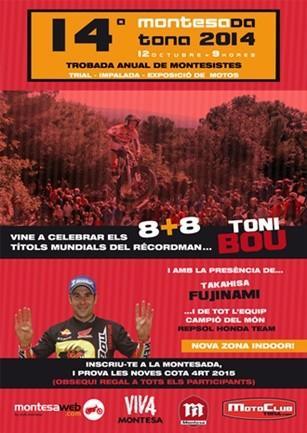 La 14ª edición de la popular Montesada rendirá homenaje a Toni Bou 