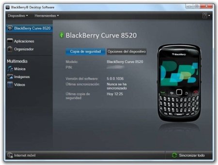 BlackBerry Desktop Software en Windows