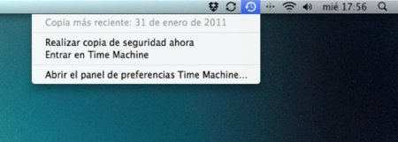 Comprueba el estado de una copia de Time Machine