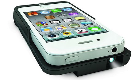 Picoproyector de 3M como carcasa para el iPhone