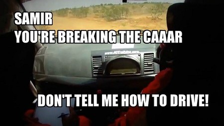 No quiero ir en coche contigo porque